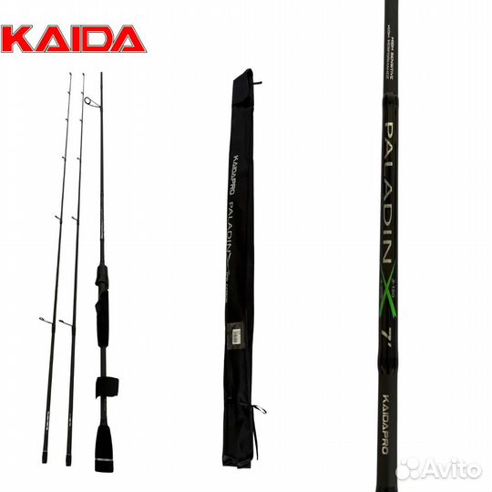 Спиннинг kaida paladin, тест 3-15g\4-21g, 2,4m