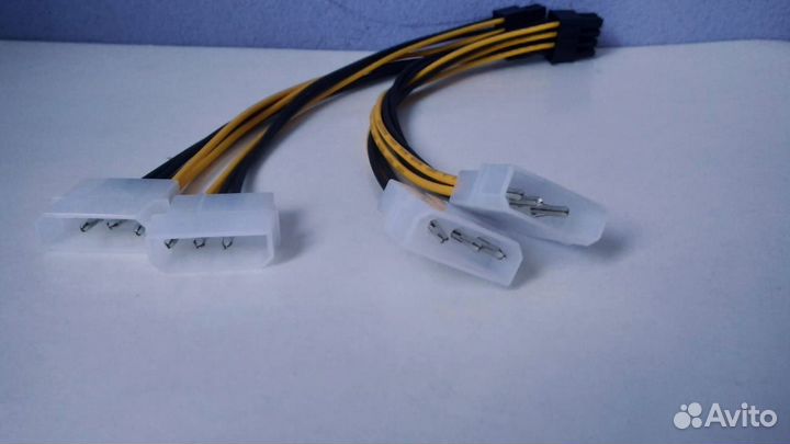 Переходник 2 molex 8pin / 6pin для видеокарты