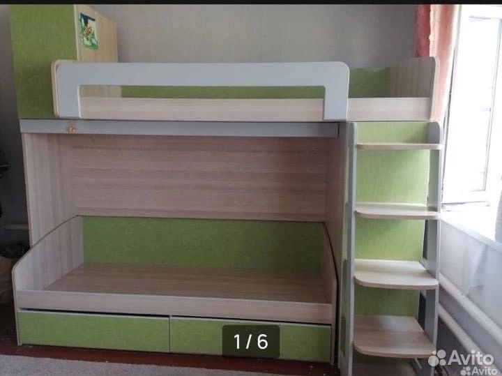 Двухярусная кровать бу