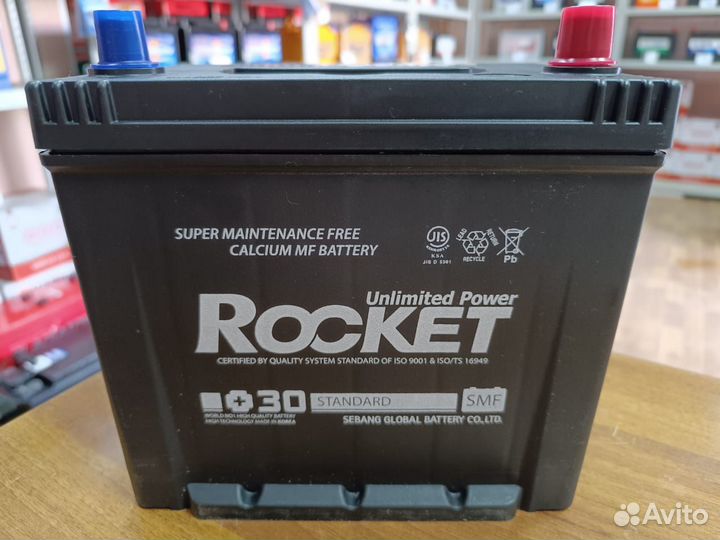 Аккумулятор 65 Ач Rocket на Киа Хендай Тойоту