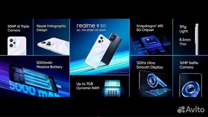 realme 9 5G, 4/128 ГБ