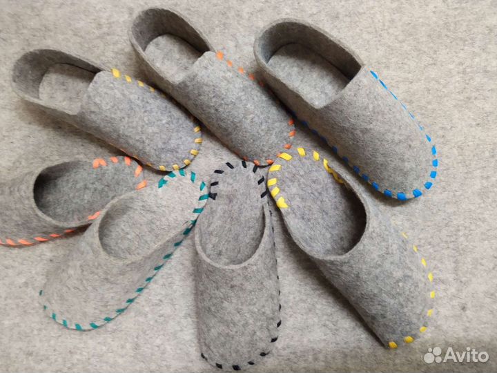 Тапки из натурального войлока