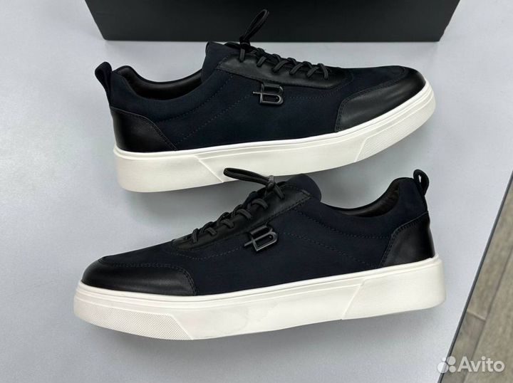 Кеды мужские кожаные