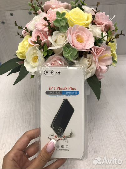 Чехол прозрачный для 7plus/8plus