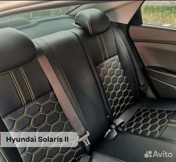 Авточехлы Hyundai solaris 3