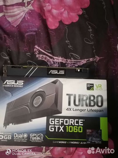 Видеокарта gtx 1060 6gb asus