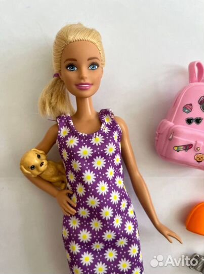 Кукла barbie путишествиница + аксессуары