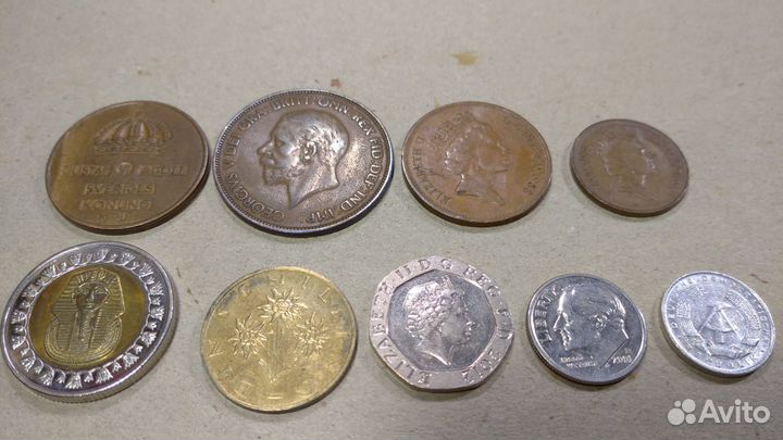 Иностранные монеты 23 шт