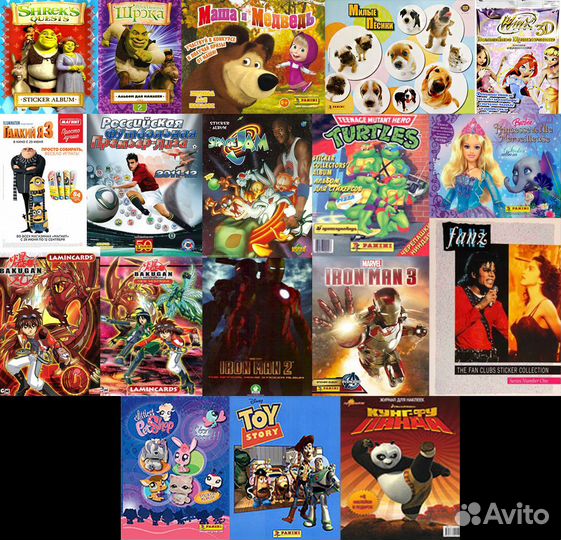 Наклейки, стикеры panini