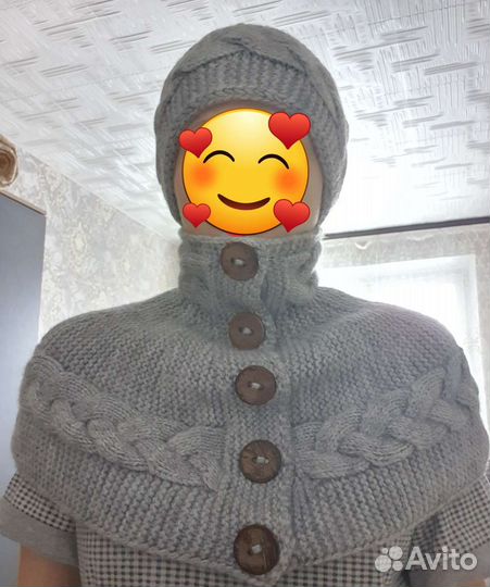 Комплект шапка и шарф женский