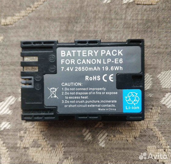 Аккумулятор для Canon LP–E6 – Battery Pack