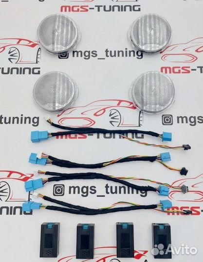 Накладки Burmester в двери с подсветкой X253 64 цв