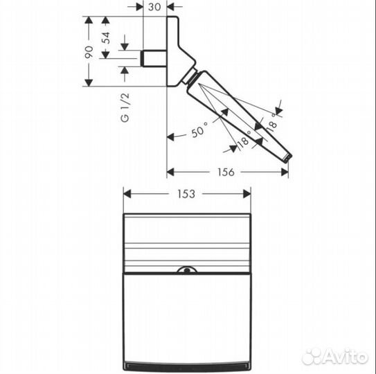 Верхний душ Hansgrohe 26442000