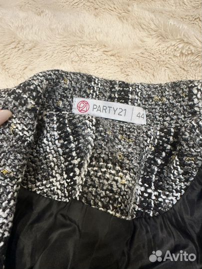 Твидовый пиджак женский 44