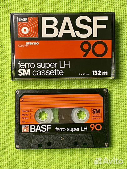 Аудиокассета BASF ferro super LH 90(Germany,1978)