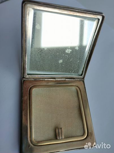 Дамская пудреница Серебро 875*