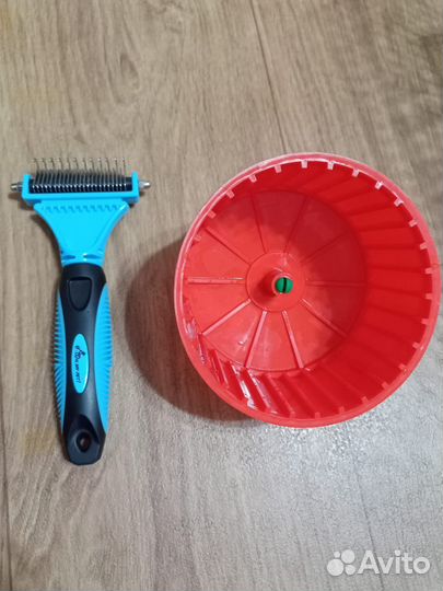 Клетка+щетка и колесо для хомяка