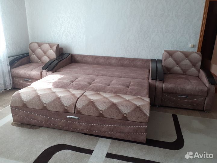 Диван раскладной и два кресла бу