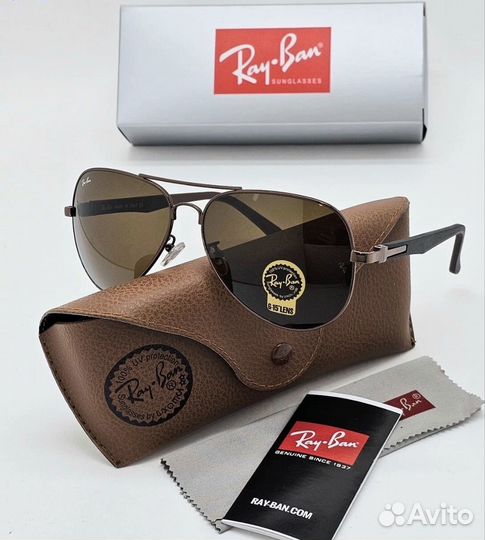 Солнцезащитные очки мужские стекло Ray ban