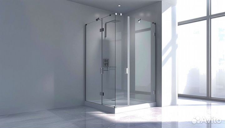 Стеклянные душевые перегородки