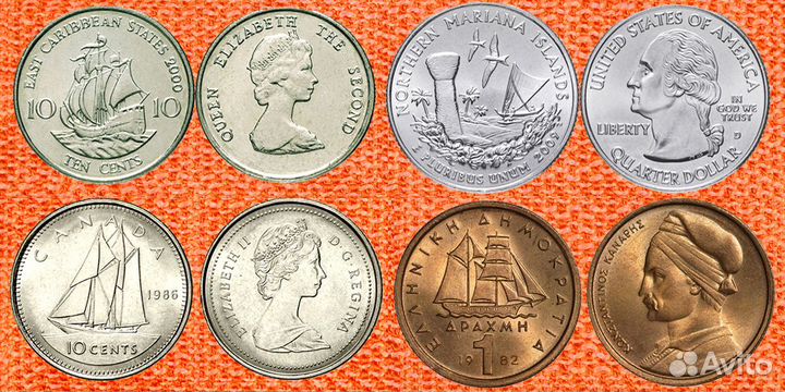 Морская тема в монетах