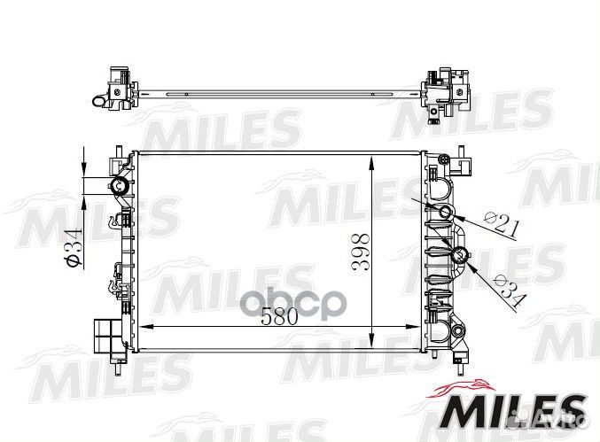 Acrb440 Радиатор chevrolet aveo 1.6 M/T 11- ACR