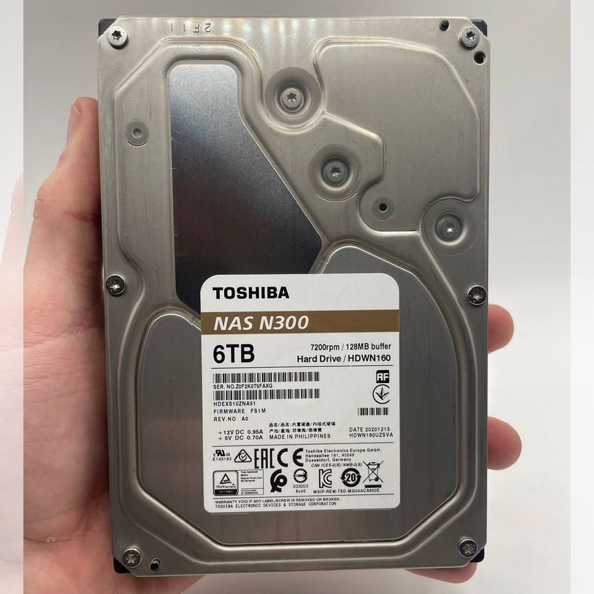 [HDWN160UZSVA] Жеcткий Диcк 6 Tб Toshiba N300