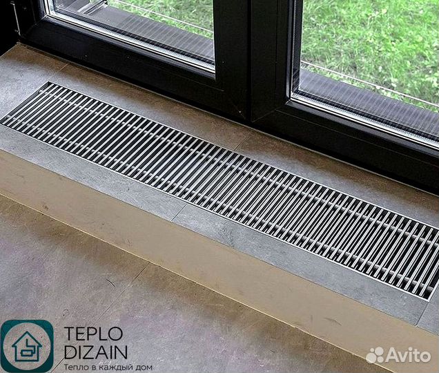 Конвектор внутрипольный водяной