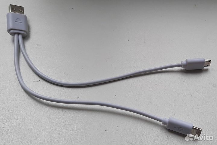 Адаптер Etmakit 2в1 отг. Y образный разветвитель