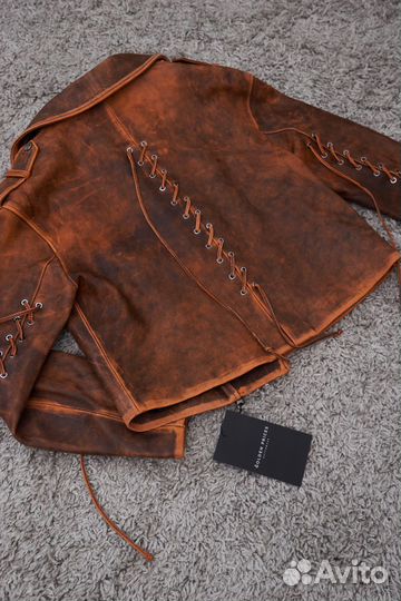 Кожаная куртка натуральная косуха