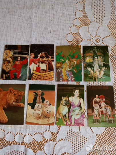 Календарики советские актёры, цирк 1974-1990 г