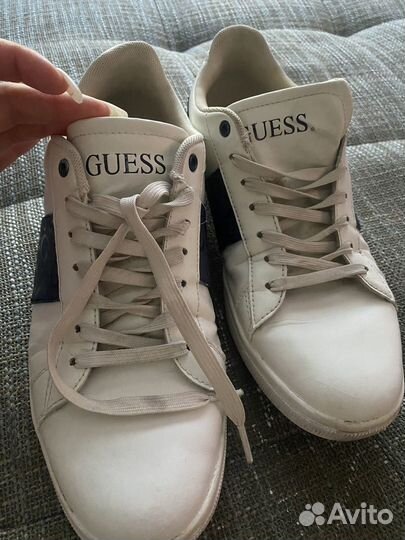 Кеды мужские белые guess оригинальные с эмблемой