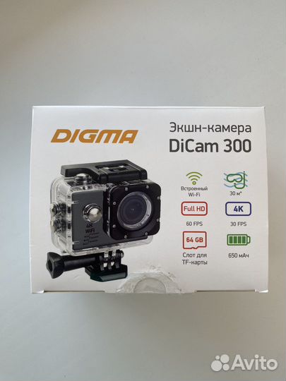 Новая Экшн камера Digma DiCam 300