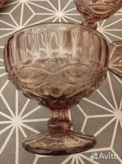 Набор, 2 фужера+ 2 креманки