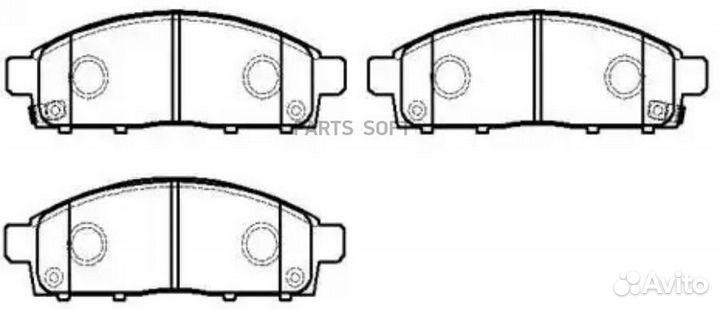 HSB HP9293 Колодки тормозные