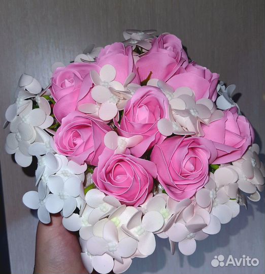 Букет мыльные розы