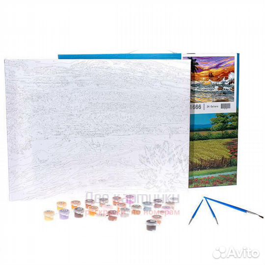 Картина по номерам 30x40 Букет бархатных роз