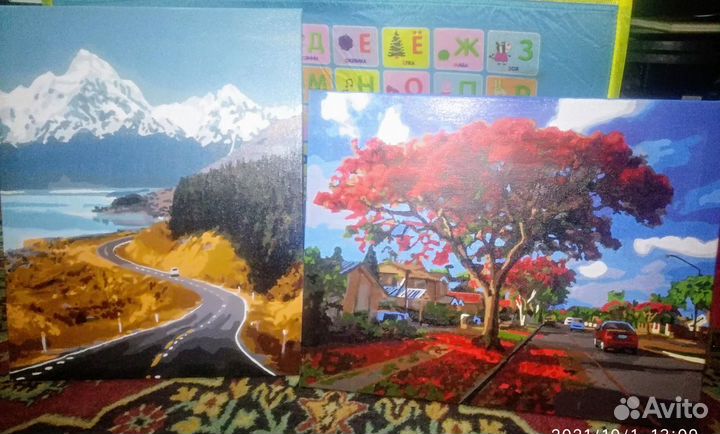 Много готовых картин по номерам обновила