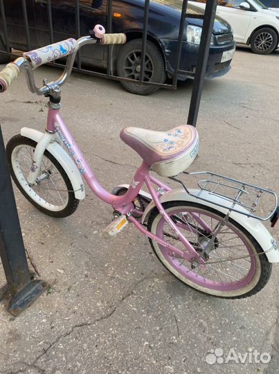 Детский велосипед бу 16 для девочки