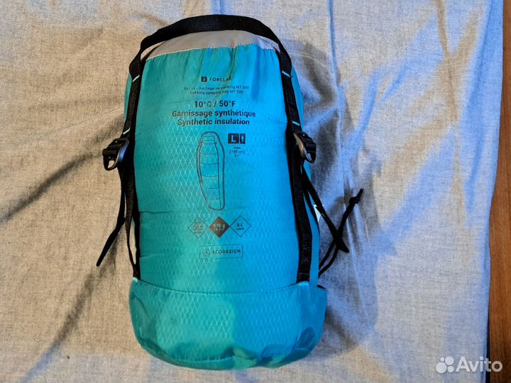 Спальный мешок Forclaz Track 500 декатлон деспорт