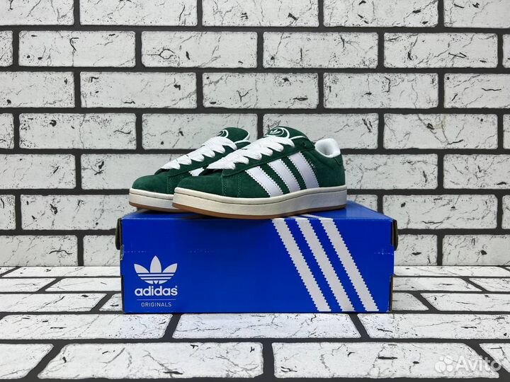 Кроссовки Adidas Campus Dark Green Gum (36-45)