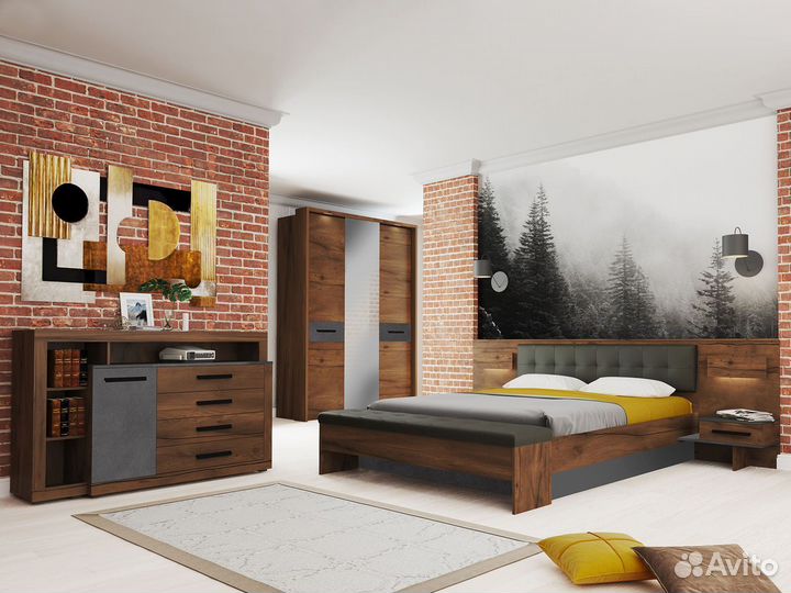 Мебель в спальню новая Глазго композиция #1