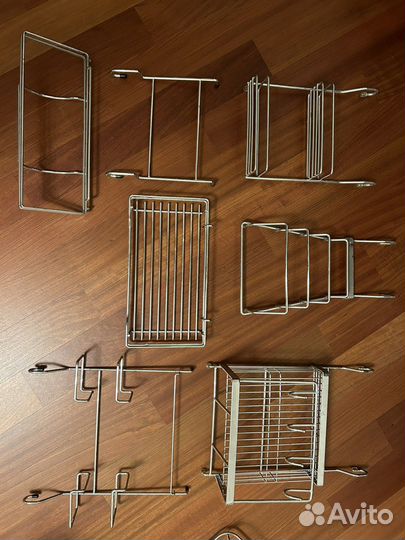 Навесы на рейлинг, полки, хлебница, крючки