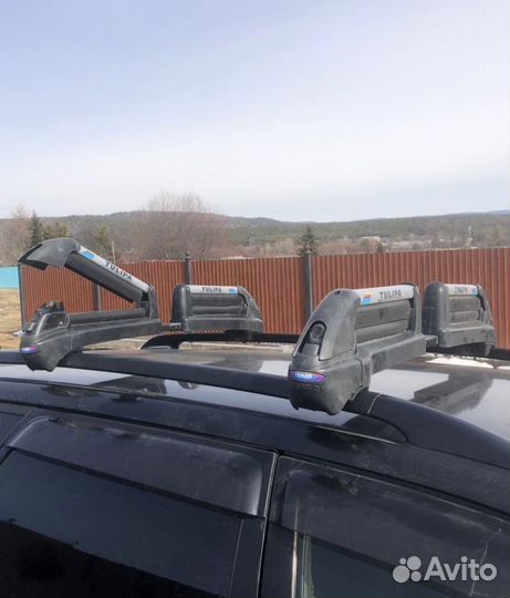 Крепления для лыж на рейлинги