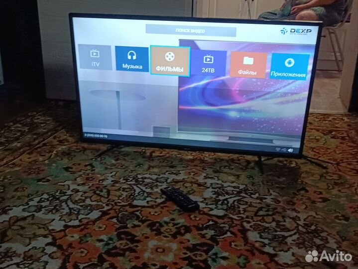 Телевизор SMART tv dexp 39 дюймов(99, 6 см)