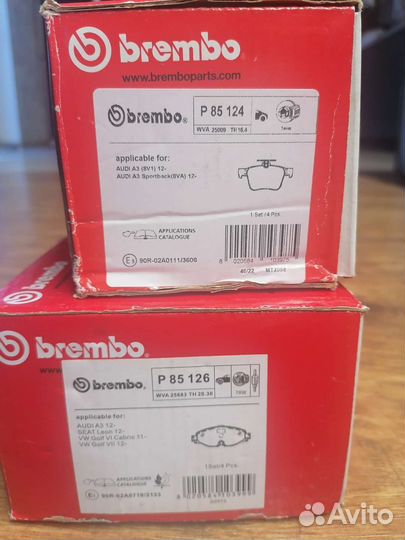 Тормозные колодки brembo на volkswagen tiguan 2
