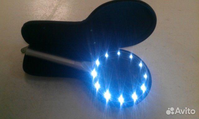 Лупа с подсветкой Металл, Чехол, новая