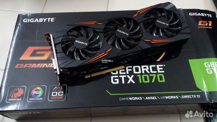 Видеокарта gigabyte gtx 1070 g1 gaming (8gb)
