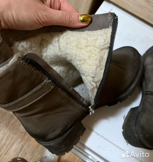 Ботильоны зимние 39 нубук