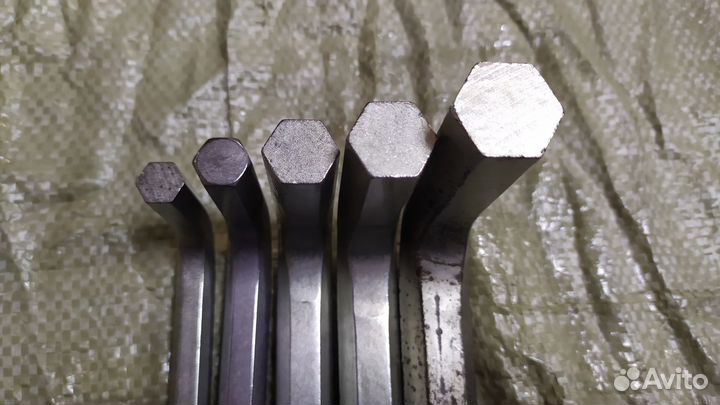 Набор шестигранных ключей usag (Италия) 12-22мм